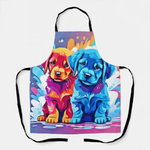 Tablier Art Puppy Coloré