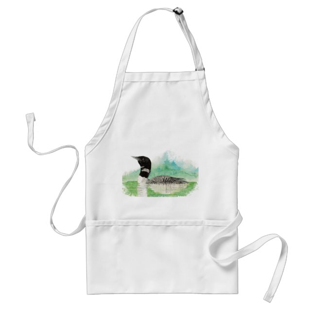 Tablier Art sauvage Apron d'oiseaux de Loin commun (Devant)
