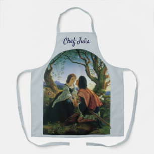 Tablier Art vintage, amants au crépuscule, Sir Joseph Noel