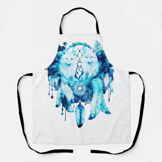 Tablier Artic Fox Dreamcatcher Ice Blue Floral (Recto)