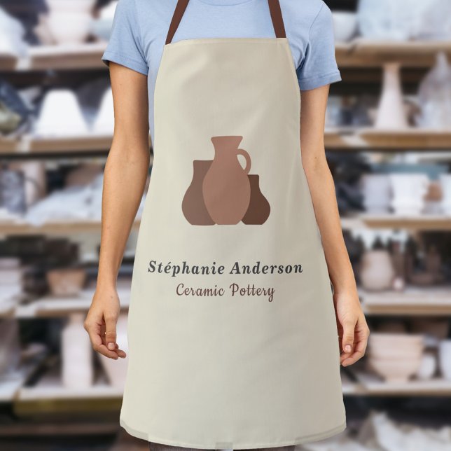 Tablier Artiste de poterie en céramique (Ceramic Pottery Artist Apron)