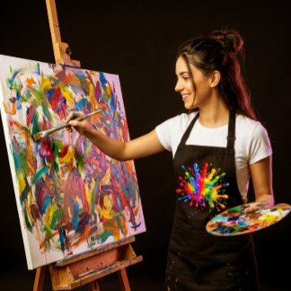Tablier Artiste Peintre Coloré Peinture
