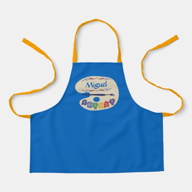 Tablier Artistes Palette Enfants Cute Peinture Tabac Tabli (Recto)