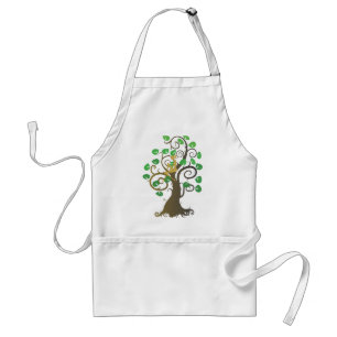Tablier Assis dans l'arbre