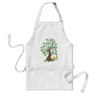 Tablier Assis sous l'arbre