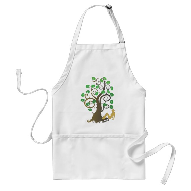 Tablier Assis sous l'arbre (Devant)
