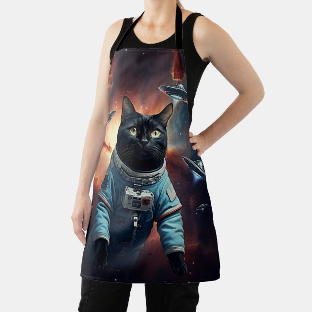 Tablier Astronaut de chat galactique (Insitu)