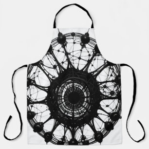 Tablier Attrape-rêve abstrait sombre Art techno organique