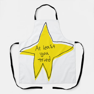 Tablier Au Moins Vous Avez Essayé - Yellow Star