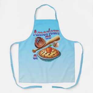 Tablier Aussi Américain que le Baseball & la Tarte aux Pom