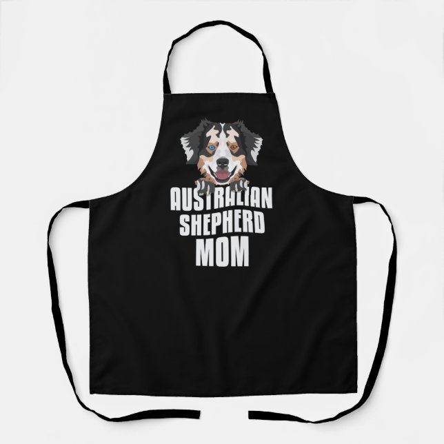 Tablier Australian Shepherd Maman, Maman de chien (Recto)