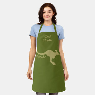 Tablier Australie Kangaroo nom personnalisé