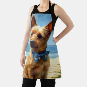 Tablier Australien Terrier On Beach amoureux des chiens ca
