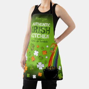 Tablier Authentique cuisine irlandaise avec votre nom sur 