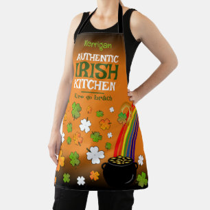 Tablier Authentique cuisine irlandaise avec votre nom sur
