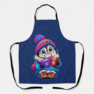 Tablier Autocollant de pingouin mignon Réchauffement Clima