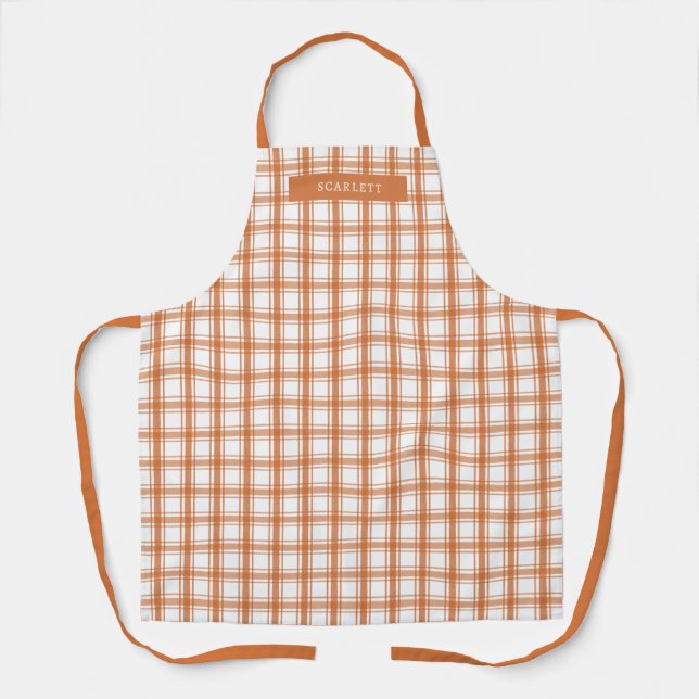 Tablier Automne Orange Apron (Recto)