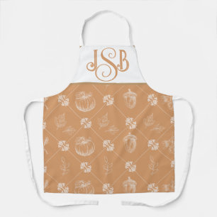 Tablier Autumnal Personnalisable Porton Monogramme - Orang