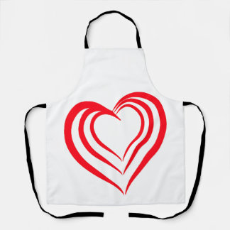 Tablier avec coeur