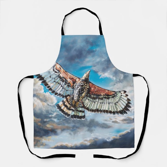 Tablier Avec des ailes comme des aigles - (Recto)