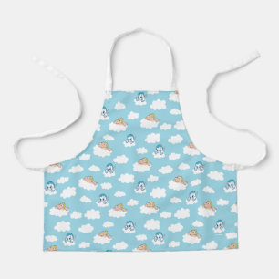Tablier avec motif bébé Hercule et Pégase sur nuag