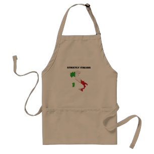 Tablier avec strictement le drapeau d'Italien et