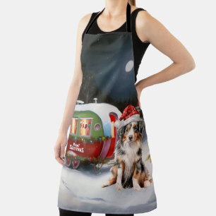Tablier Aventure de Noël de la caravane de berger australi