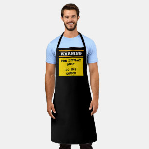 Tablier Avertissement pour affichage uniquement Ne touche 