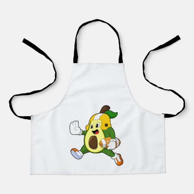 Tablier Avocado au football (Recto)
