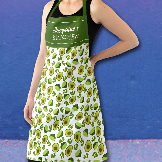 Tablier Avocado et citrons, Unisex de fruits de cuisine su (Créateur téléchargé)