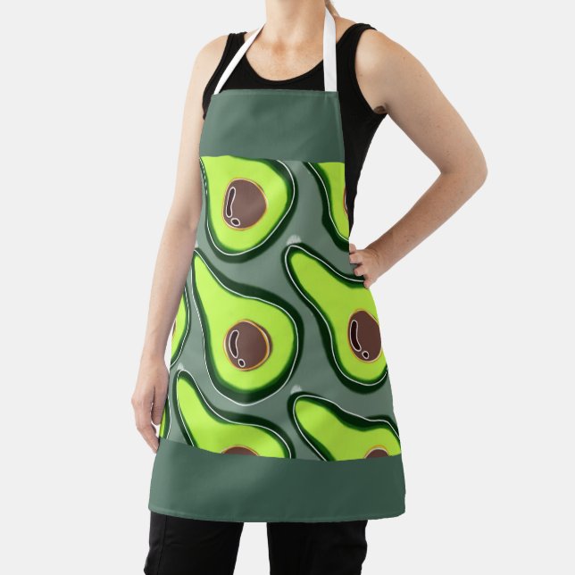 Tablier Avocado Pop Art - Motif frais et amusant (Insitu)