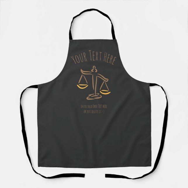 Tablier Avocat | Procureur | Juge | Cabinet d'avocats / Bu (Recto)