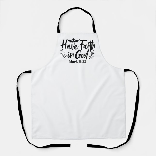 Tablier Ayez foi en Dieu Mark 11:22 Citation Inspirationne (Recto)