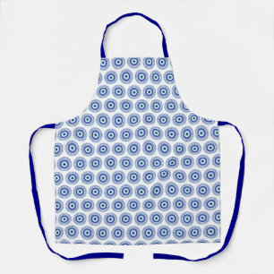 Tablier Aztec Cercle grec Clé mal Motif oeil bleu