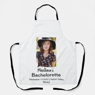 Tablier Bachelorette Nom personnalisé Photo