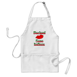Tablier Baciami Sono Italiana (embrassez-moi que je suis