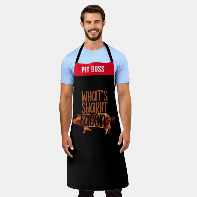 Tablier Bacon Lover Funny Grill Chef Apron BBQ Pork Love (Porté)