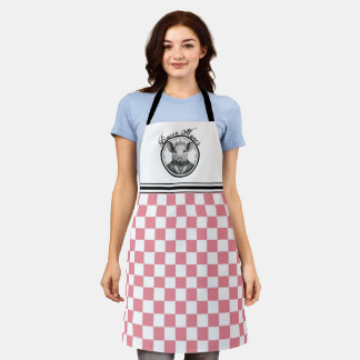 Tablier Bacon Manor Pink a vérifié l'tablier du chef