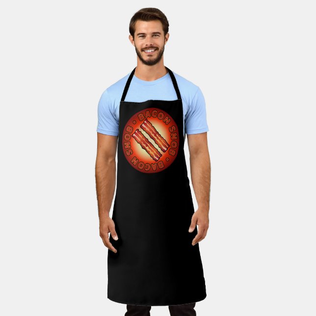 Tablier Bacon Snob Business Apron noir (Porté)
