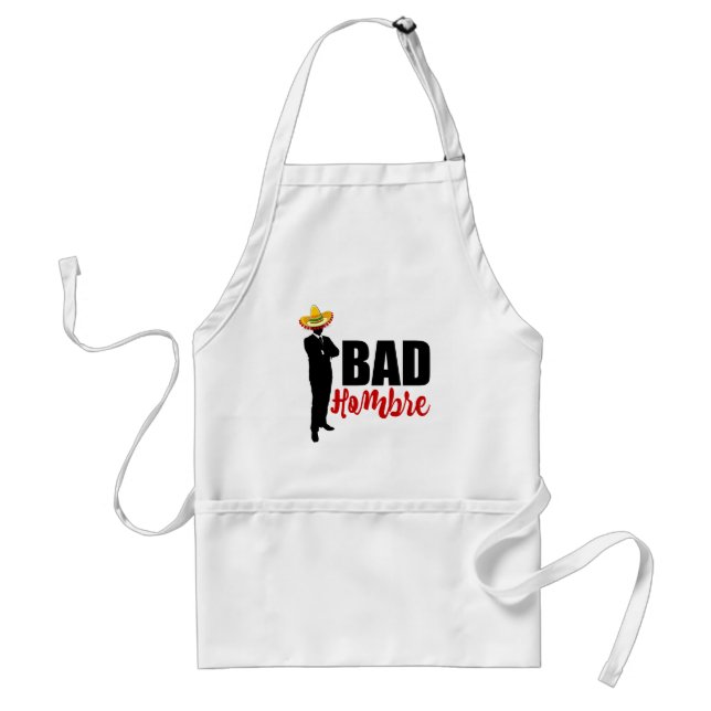 Tablier Bad Hombre Silhouette et Sombrero (Devant)