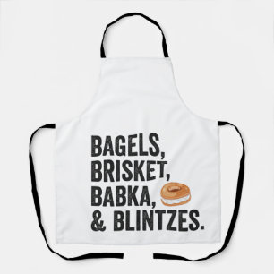 Tablier Bagels Hanoukka Juif Brisket Bakka Blintzes cadeau