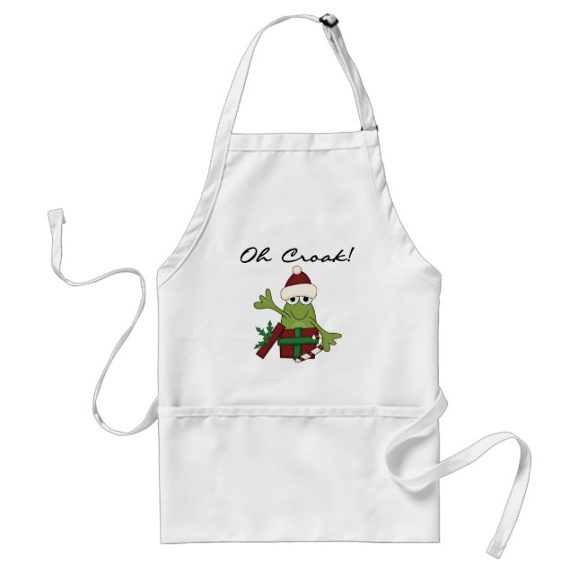 Tablier Bah Humbug Frog T-shirts et cadeaux de Noël (Devant)