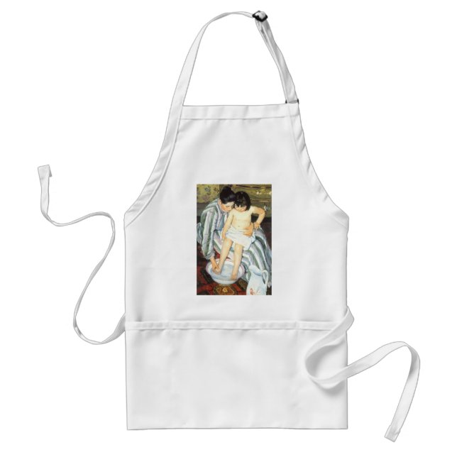 Tablier Bain d'enfant par Mary Cassatt Impressionnisme Vin (Devant)
