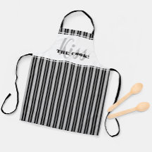 Baiser drôle Le cuisinier Humour moderne Noir Blan