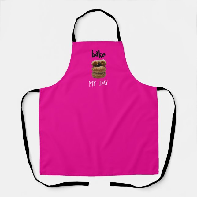 Tablier Bake My Day Pink Apron (Recto)