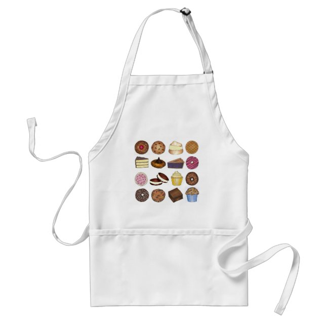 Tablier Bake Vente Cuisine Cupcake Pie Brownie Alimentatio (Devant)