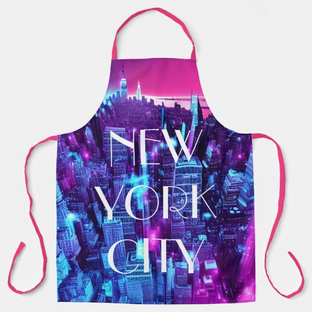 Tablier Bakers de New York City Cute Rose (Recto)