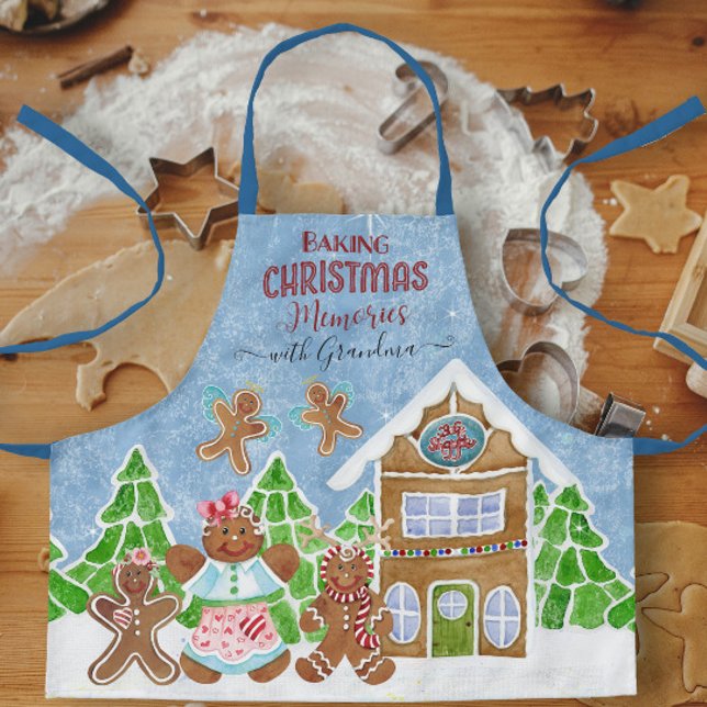 Tablier Baking Christmas Memories Grand-mère Gingerbread H (Créateur téléchargé)
