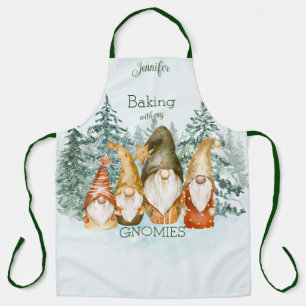 Tablier Baking with my Gnomies Christmas