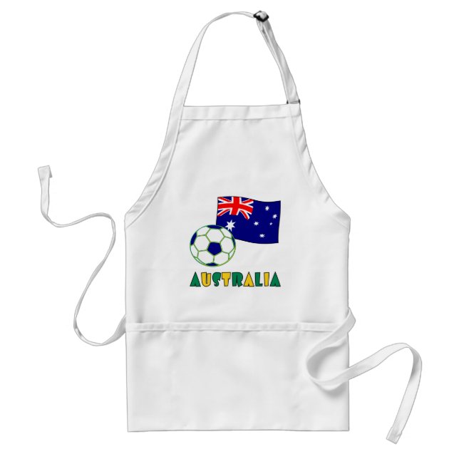 Tablier Bal de football australien et drapeau (Devant)